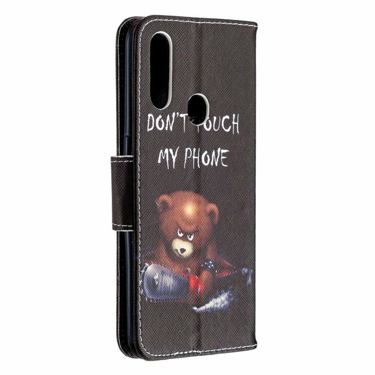Чехол-книжка Deexe Color Wallet для OPPO A31 - Brown Bear and Warning Words: фото 3 из 9