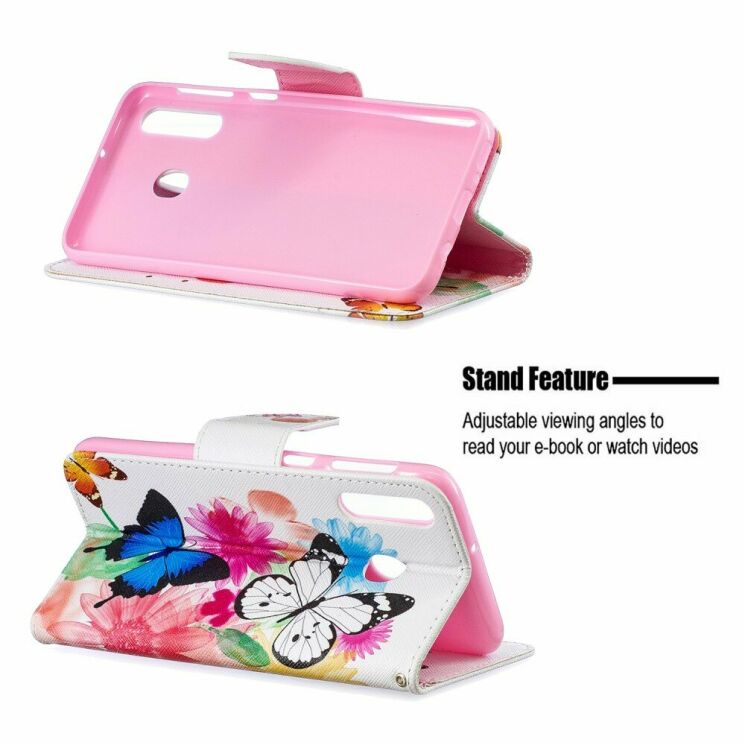 Чохол-книжка Deexe Color Wallet для Samsung Galaxy M30 (M305) / A40s (A407) - Butterflies and Flowers: фото 8 з 8