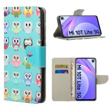 Чохол-книжка Deexe Color Wallet для Xiaomi Mi 10T Lite - Cute Owls: фото 1 з 7