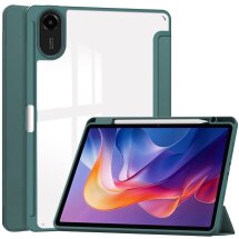 Чехол-книжка Deexe Crystal Back для Xiaomi Redmi Pad 2 - Green: фото 1 из 8