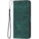 Чехол-книжка Deexe Lines Series для Motorola Moto G15 - Green (372627G). Фото 4 из 11