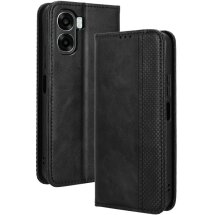 Чохол-книжка Deexe Retro Style для OPPO A6x - Black: фото 1 з 19