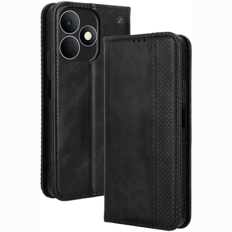 Чохол-книжка Deexe Retro Style для Realme Note 80 - Black (412401B) Чохол-книжка Deexe Retro Style для Realme Note 80 - Black: фото 1 з 20