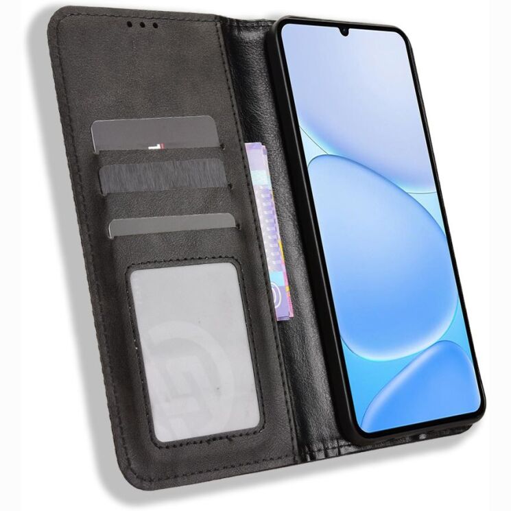 Чохол-книжка Deexe Retro Style для Realme Note 80 - Black (412401B) Чохол-книжка Deexe Retro Style для Realme Note 80 - Black: фото 6 з 20