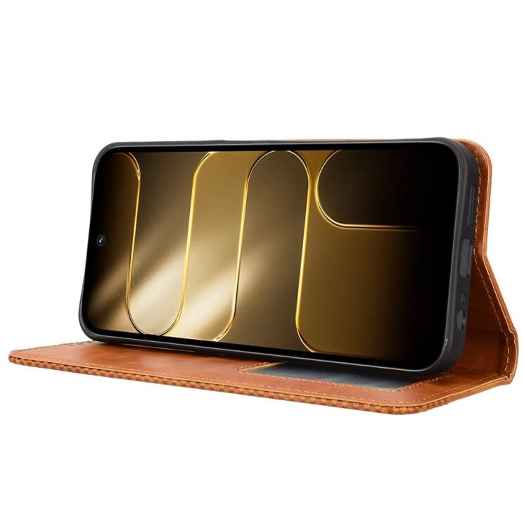 Чохол-книжка Deexe Retro Style для TECNO Spark 50 - Brown (432403Z) Чохол-книжка Deexe Retro Style для TECNO Spark 50 - Brown: фото 7 з 19