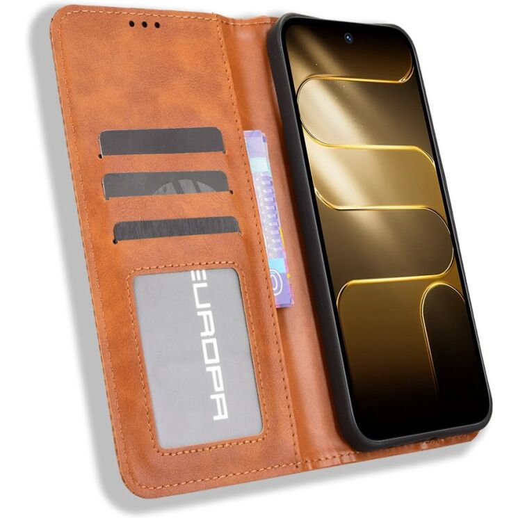 Чохол-книжка Deexe Retro Style для TECNO Spark 50 - Brown (432403Z) Чохол-книжка Deexe Retro Style для TECNO Spark 50 - Brown: фото 6 з 19