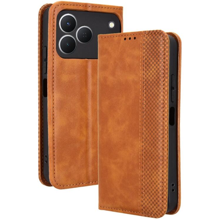 Чохол-книжка Deexe Retro Style для TECNO Spark 50 - Brown (432403Z) Чохол-книжка Deexe Retro Style для TECNO Spark 50 - Brown: фото 1 з 19