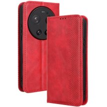 Чехол-книжка Deexe Retro Style для Xiaomi 17 Ultra - Red: фото 1 из 20