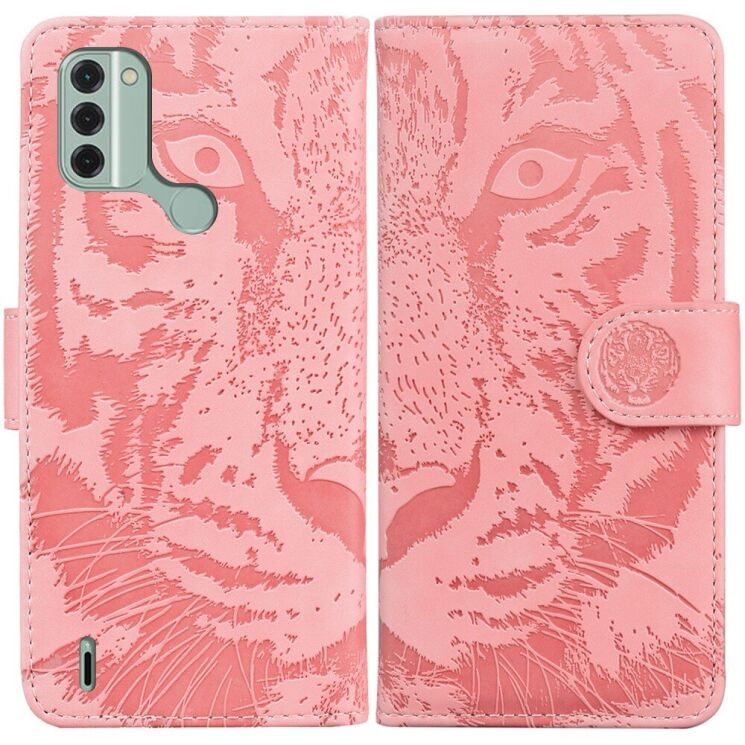 Чехол-книжка Deexe Tiger для Nokia C31 - Pink: фото 1 из 7