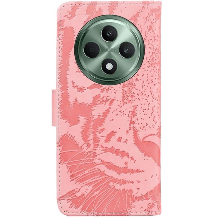 Чехол-книжка Deexe Tiger для OPPO Reno 12 F/FS - Pink: фото 6 из 7
