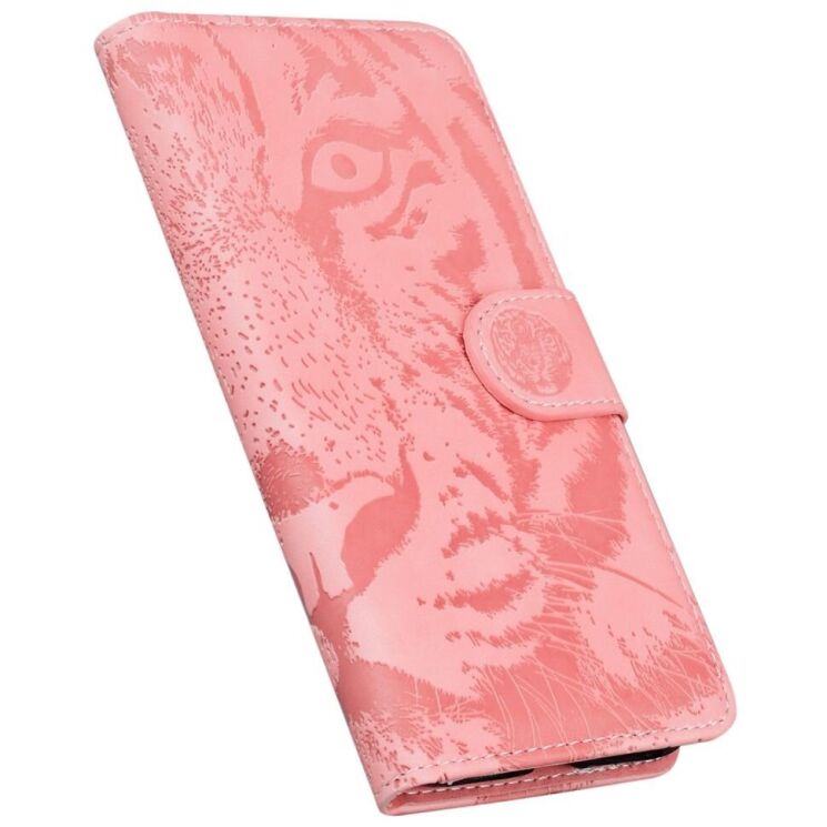 Чехол-книжка Deexe Tiger для OPPO Reno 12 F/FS - Pink: фото 4 из 7