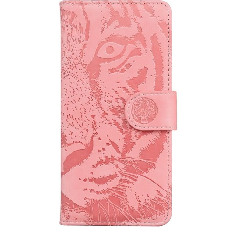 Чехол-книжка Deexe Tiger для OPPO Reno 12 F/FS - Pink: фото 5 из 7