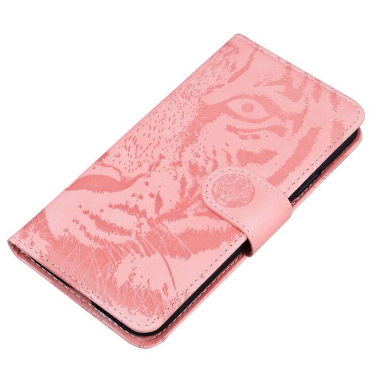 Чехол-книжка Deexe Tiger для OPPO Reno 12 F/FS - Pink: фото 3 из 7