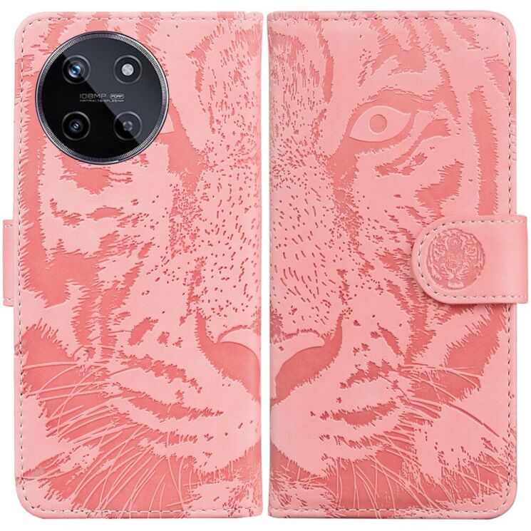 Чохол-книжка Deexe Tiger для Realme 11 4G - Pink: фото 1 з 7