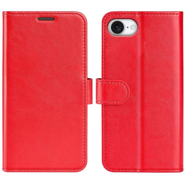 Чохол-книжка Deexe Wallet Style для Apple iPhone 16e - Red: фото 1 з 6