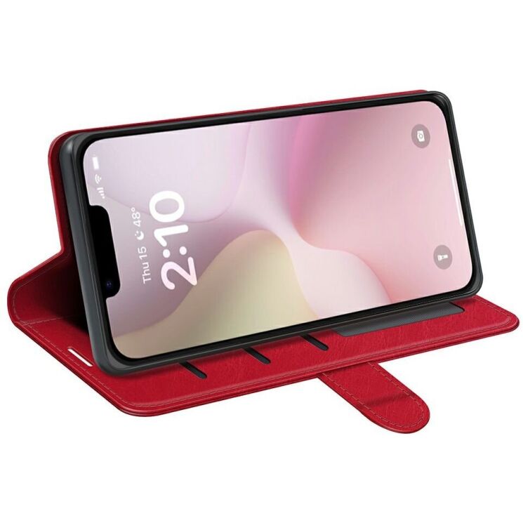 Чохол-книжка Deexe Wallet Style для Apple iPhone 16e - Red: фото 4 з 6