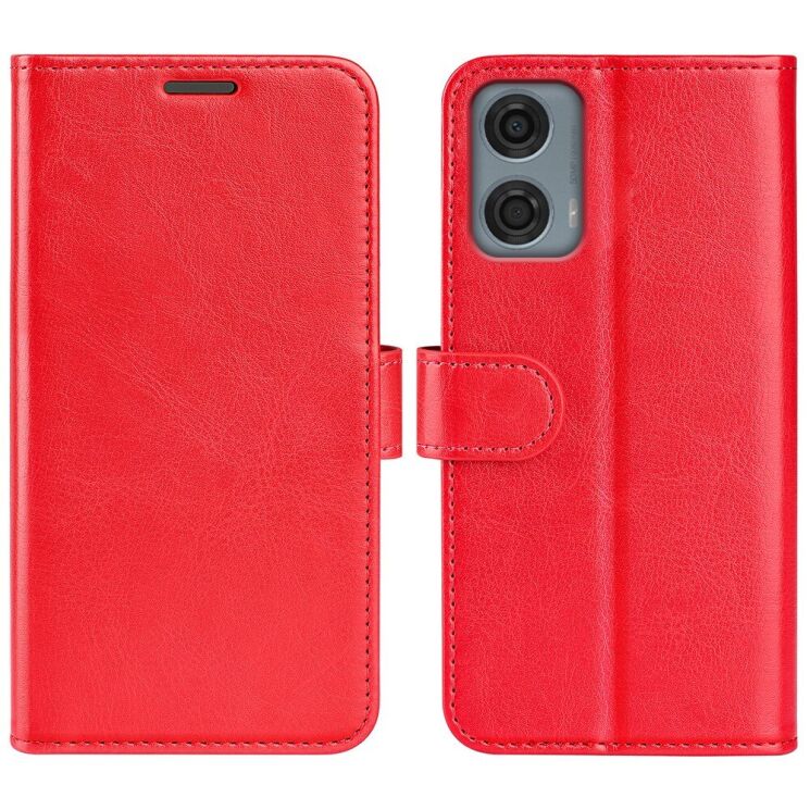 Чехол-книжка Deexe Wallet Style для Motorola Moto G24 Power - Red: фото 1 из 9