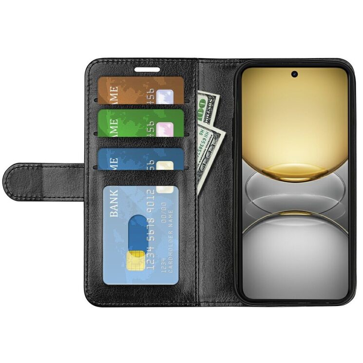 Чехол-книжка Deexe Wallet Style для Realme C75 - Black: фото 2 из 6