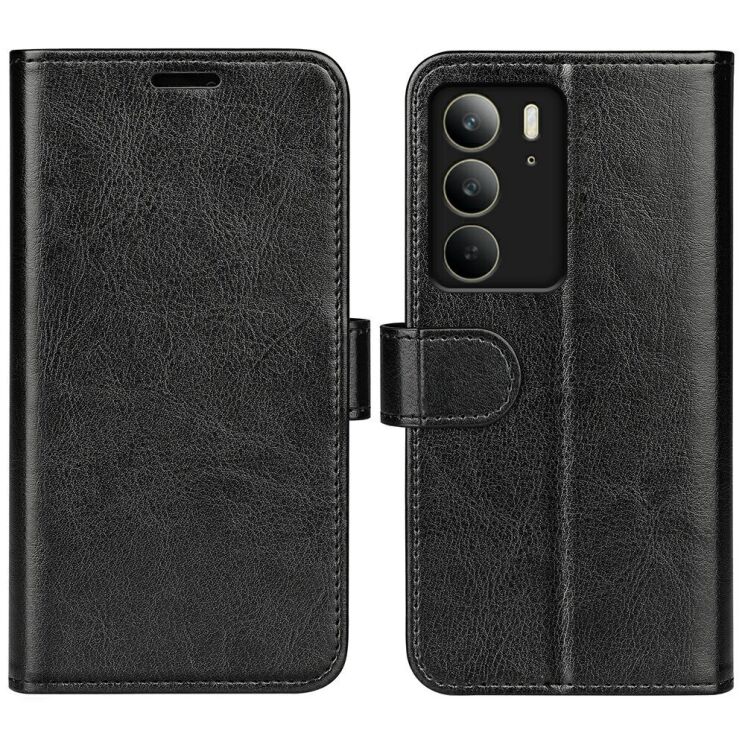 Чехол-книжка Deexe Wallet Style для Realme C75 - Black: фото 1 из 6