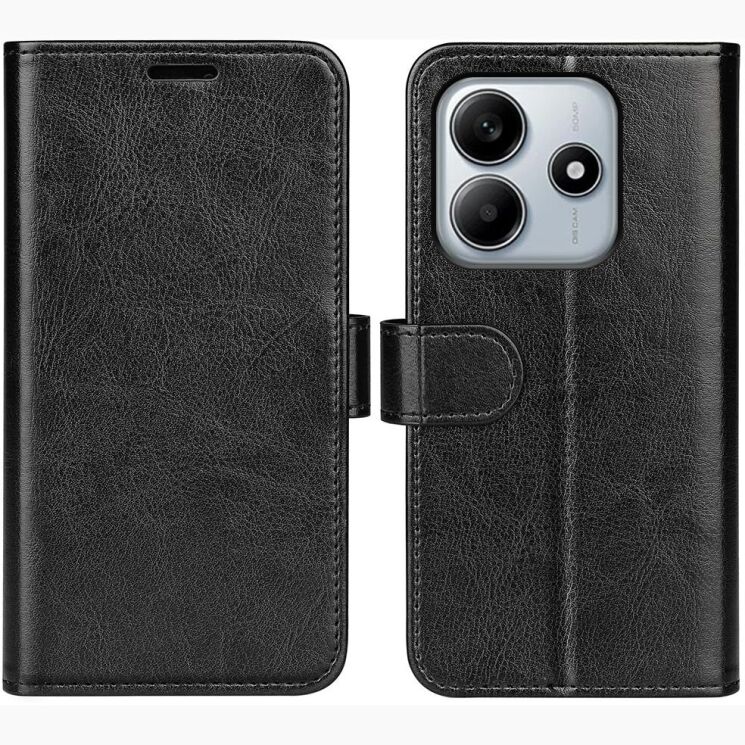 Чехол-книжка Deexe Wallet Style для Xiaomi Redmi Note 14 5G - Black: фото 1 из 9