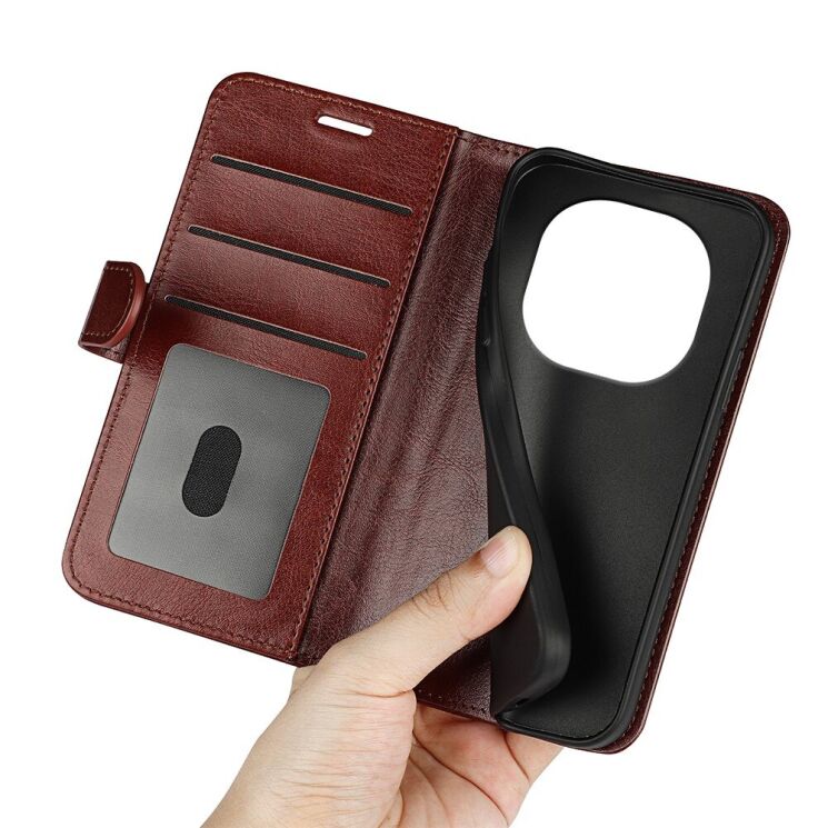 Чехол-книжка Deexe Wallet Style для Xiaomi Redmi Note 14 Pro 5G / Poco X7 - Red: фото 9 из 9