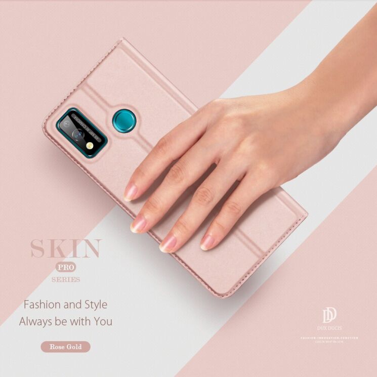 Чехол-книжка DUX DUCIS Skin Pro для Huawei Honor 9X Lite - Rose Gold: фото 7 из 17