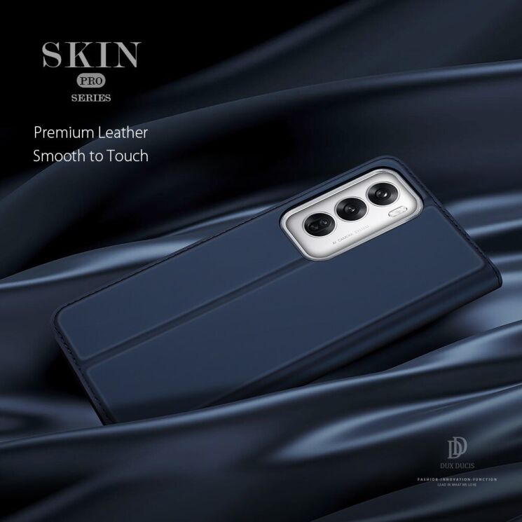 Чохол-книжка DUX DUCIS Skin Pro для OPPO Reno 12 - Blue: фото 10 з 15
