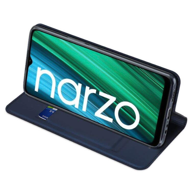 Чехол-книжка DUX DUCIS Skin Pro для Realme Narzo 50A - Blue: фото 4 из 9