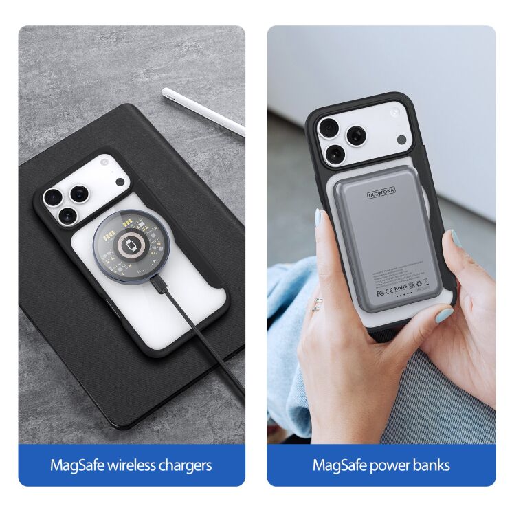 Чехол-книжка DUX DUCIS Skin X Pro Magnetic для Apple iPhone 17 Pro - Black: фото 5 из 12