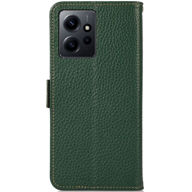 Чехол-книжка KHAZNEH Leather Case для Xiaomi Redmi Note 12 - Green: фото 7 из 8