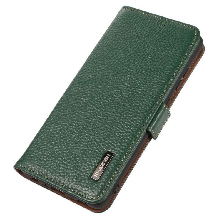 Чехол-книжка KHAZNEH Leather Case для Xiaomi Redmi Note 12 - Green: фото 5 из 8