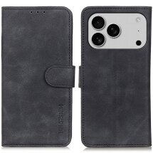 Чохол-книжка KHAZNEH Retro Wallet для Apple iPhone 17 Pro Max - Black: фото 1 з 9
