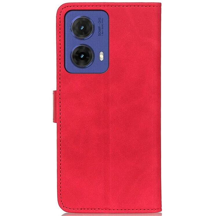Чехол-книжка KHAZNEH Retro Wallet для Motorola Moto G85 - Red: фото 5 из 9