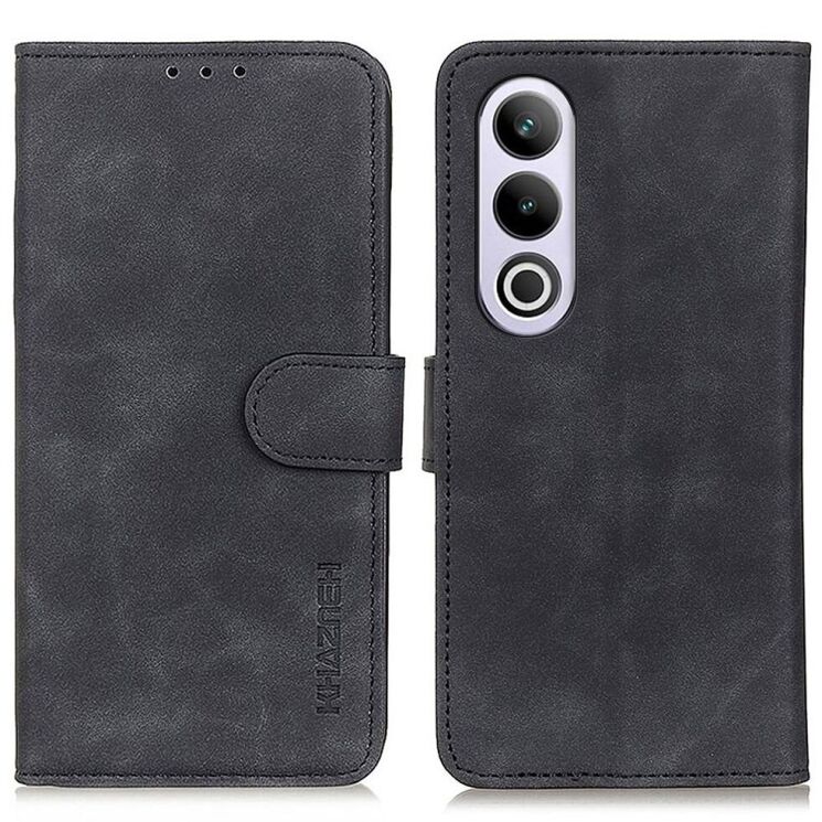 Чехол-книжка KHAZNEH Retro Wallet для OnePlus Ace 3V - Black: фото 1 из 8