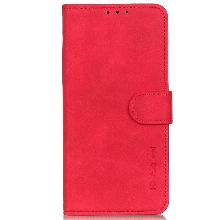 Чехол-книжка KHAZNEH Retro Wallet для Samsung Galaxy S21 FE (G990) - Red: фото 3 из 10