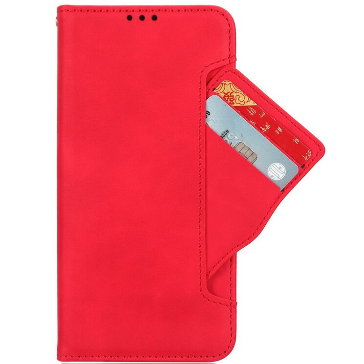 Чехол-книжка с карманами Deexe Wallet Stand для OPPO Reno 16 F/FS - Red (413401R) Чехол-книжка с карманами Deexe Wallet Stand для OPPO Reno 16 F/FS - Red: фото 2 из 15