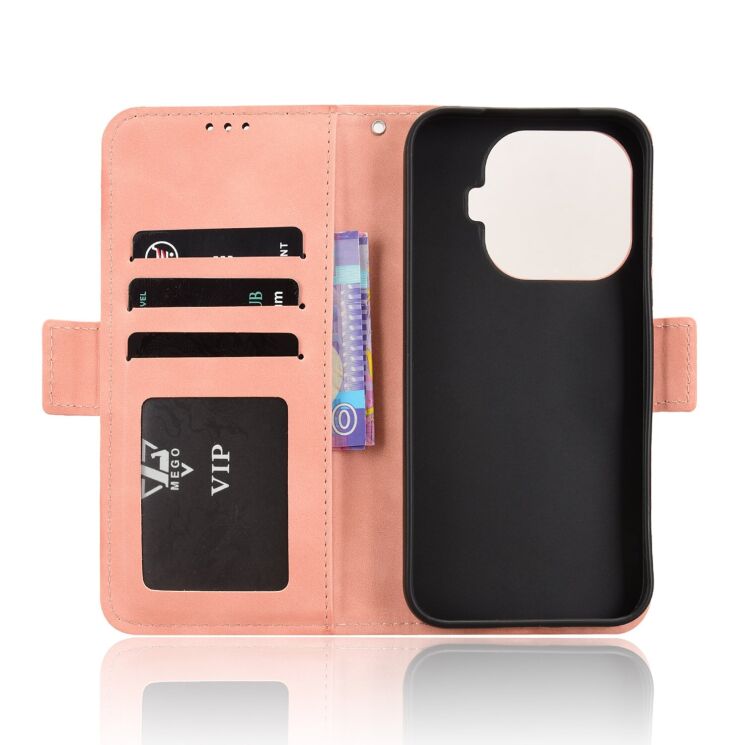 Чехол-книжка с карманами Deexe Wallet Stand для Xiaomi 17T - Pink (408808P) Чехол-книжка с карманами Deexe Wallet Stand для Xiaomi 17T - Pink: фото 4 из 15