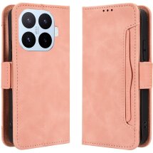 Чехол-книжка с карманами Deexe Wallet Stand для Xiaomi 17T - Pink: фото 1 из 15