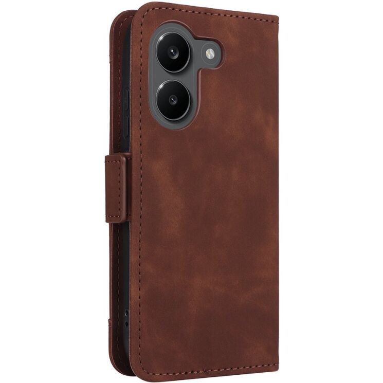 Чехол-книжка с карманами Deexe Wallet Stand для Xiaomi Poco X8 Pro - Brown: фото 7 из 17