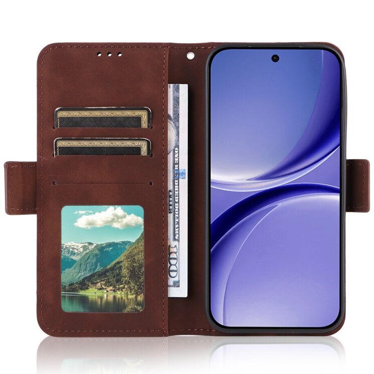 Чехол-книжка с карманами Deexe Wallet Stand для Xiaomi Poco X8 Pro - Brown: фото 5 из 17