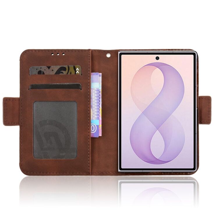 Чехол-книжка с карманами Deexe Wallet Stand (Pencil Slot) для Samsung Galaxy Fold 8 - Brown (424584Z) Чехол-книжка с карманами Deexe Wallet Stand (Pencil Slot) для Samsung Galaxy Fold 8 - Brown: фото 2 из 6