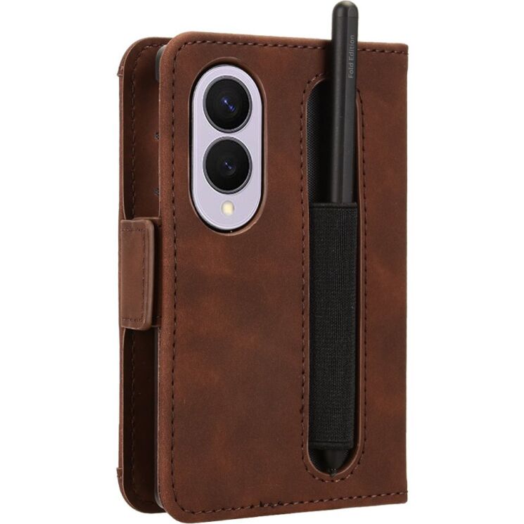 Чехол-книжка с карманами Deexe Wallet Stand (Pencil Slot) для Samsung Galaxy Fold 8 - Brown (424584Z) Чехол-книжка с карманами Deexe Wallet Stand (Pencil Slot) для Samsung Galaxy Fold 8 - Brown: фото 6 из 6
