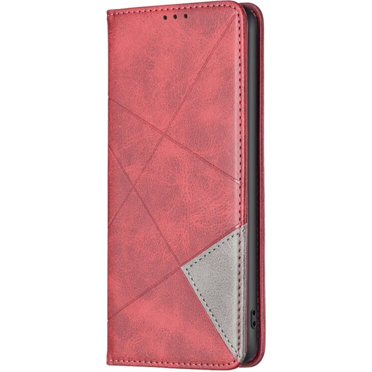 Чехол-книжка с карманами UniCase Geometric Pattern для Google Pixel 11 / 11 Pro - Red: фото 2 из 11