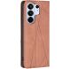 Чехол-книжка с карманами UniCase Geometric Pattern для TECNO Camon 50 Pro - Brown (409600Z). Фото 3 из 9