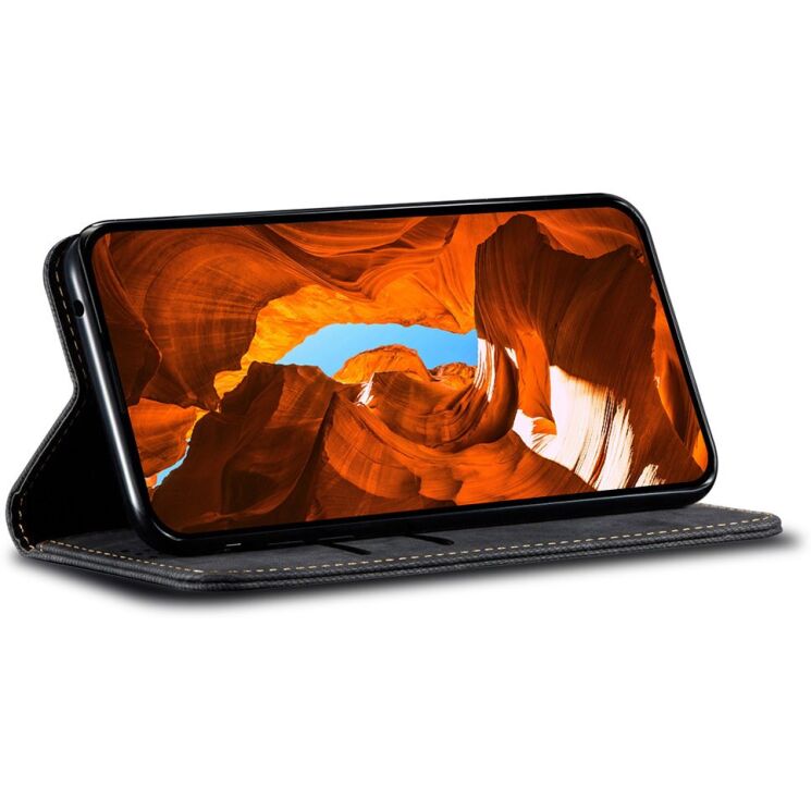 Чехол-книжка с карманами UniCase Jeans Wallet для Samsung Galaxy A37 (A376) - Black: фото 3 из 7