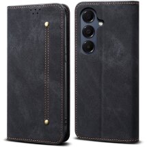 Чехол-книжка с карманами UniCase Jeans Wallet для Samsung Galaxy A37 (A376) - Black: фото 1 из 7