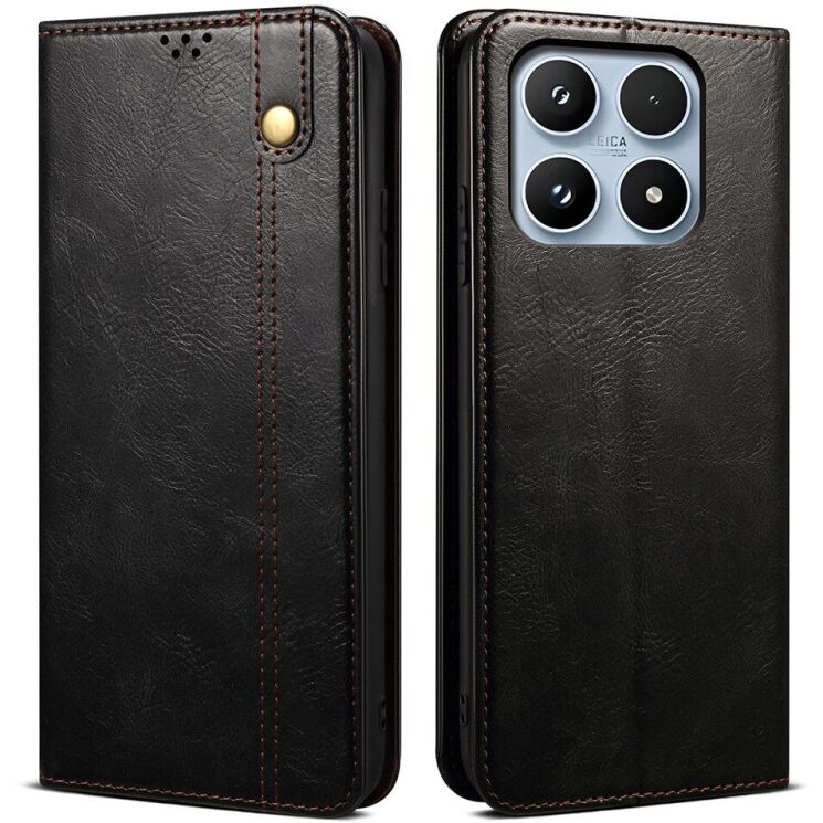 Чохол-книжка з кишеньками UniCase Leather Wallet для Xiaomi 17 - Black (390632B) Чохол-книжка з кишеньками UniCase Leather Wallet для Xiaomi 17 - Black: фото 1 з 8