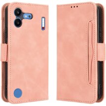 Чохол-книжка з кишеньками Deexe Wallet Stand для Nothing Phone (4b) - Pink: фото 1 з 15