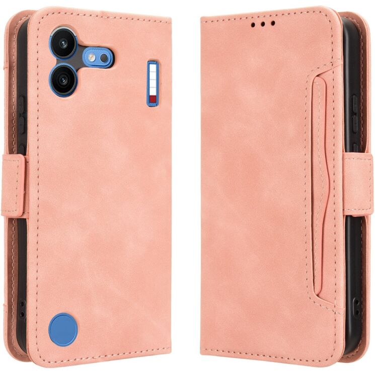 Чохол-книжка з кишеньками Deexe Wallet Stand для Nothing Phone (4b) - Pink (218406P) Чохол-книжка з кишеньками Deexe Wallet Stand для Nothing Phone (4b) - Pink: фото 1 з 15