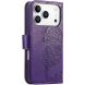 Чохол-книжка з малюнком UniCase Butterfly Pattern для iPhone 18 Pro Max / 17 Pro Max - Dark Purple (423827DV). Фото 6 з 9